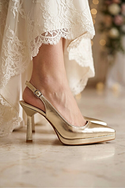 shoes for gold cocktail dress Modavien Women's 9 cm Platform Metallic Evening global-main_fabric-Viscose Rayon