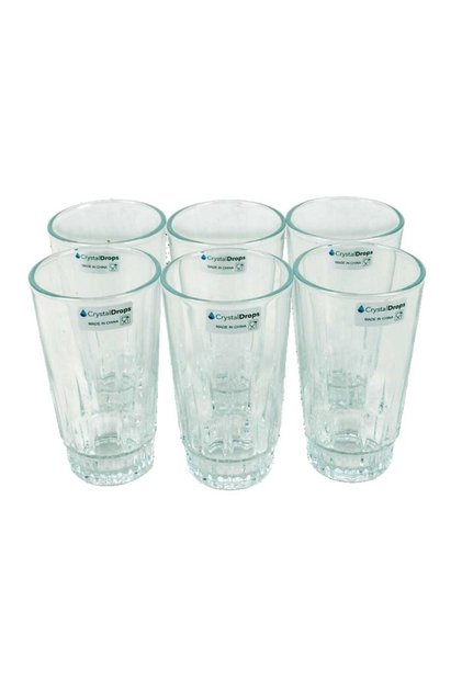 6 pcs Glass Long Tumbler Set