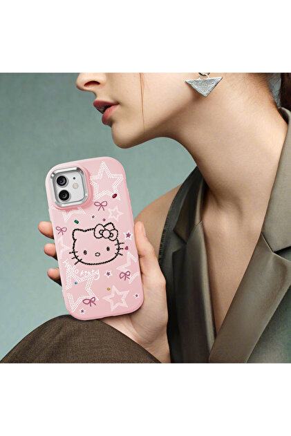 Hontinga Redmi Note 12 Pro 5G Uyumlu Hello Kitty Desenli Kamera
