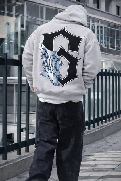 Lost Day Printed Sweatshirt 3 Yarn Oversize Cut