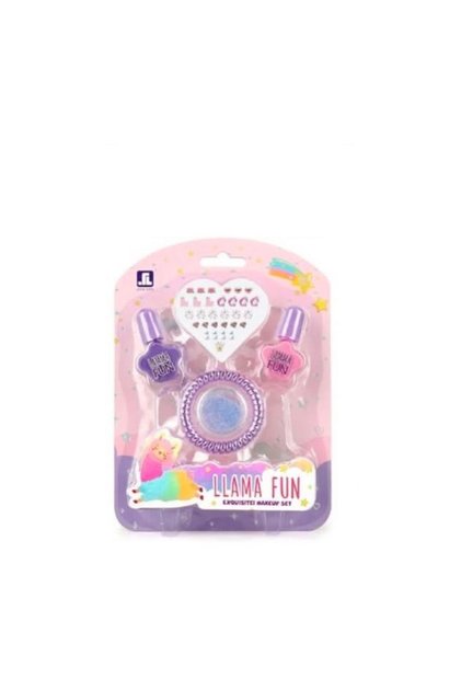 Set cu 2 lacuri de unghii, sclipici, stikere si elastic par