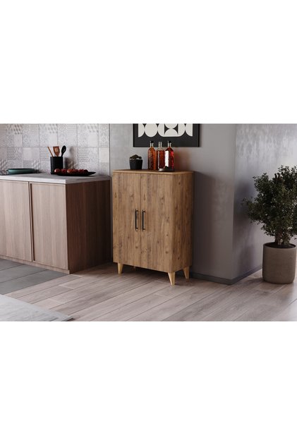 SARE ÇOK AMAÇLI DOLAP, ATLANTİK ÇAM, 3 RAFLI