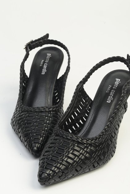 Black Woman Heeled Shoes Pc-55773