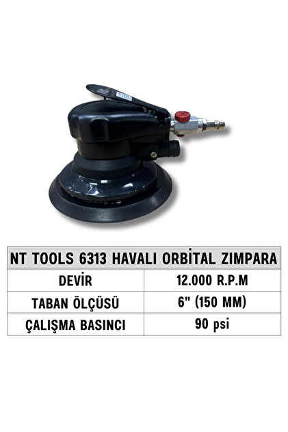 Nt Tools 6313 Havalı Orbital Zımpara 150 mm 12000 RPM - Fiyatı