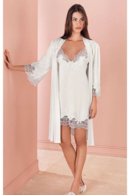 chinese dress ladies French Lace Ruffle Pajama Nightgown | Cozy Loungewear