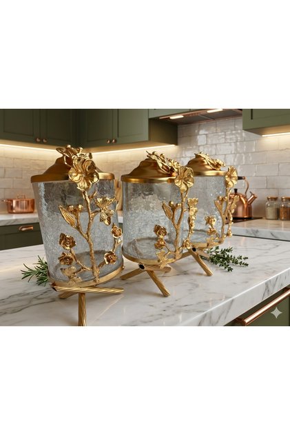 Gold kavanoz seti