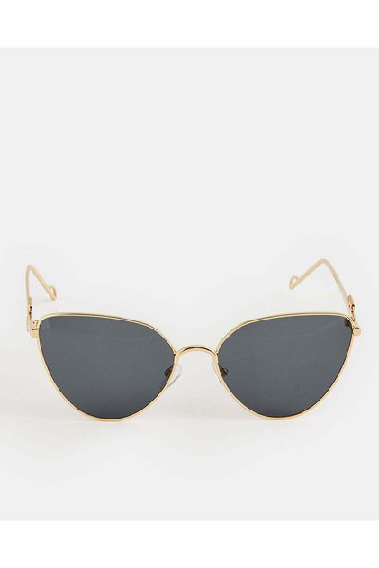 Women Gold Aviator Sunglasses