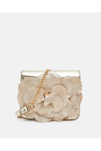 Girls Gold Embellished Bag
