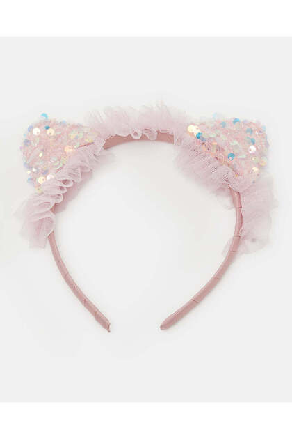 Girls Pink Embellished Hair Band