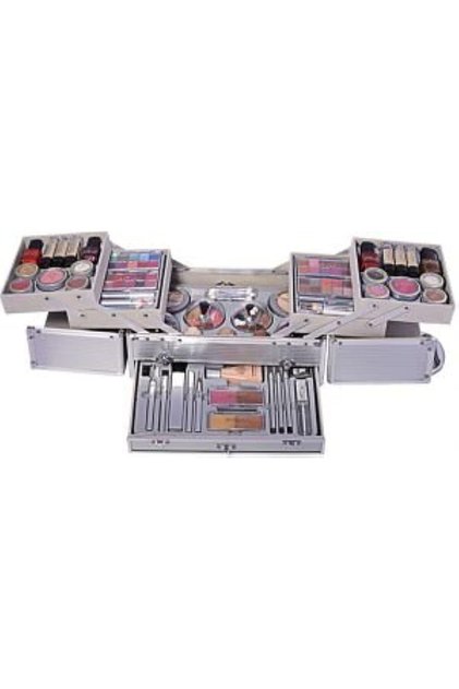 Makeup Kit Set of 111 Piece, JG229, Silver