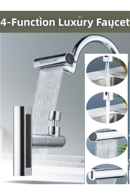 Adjustable Kitchen Faucet Head with Multi-Function Waterfall Mode Faucet Fixture Head