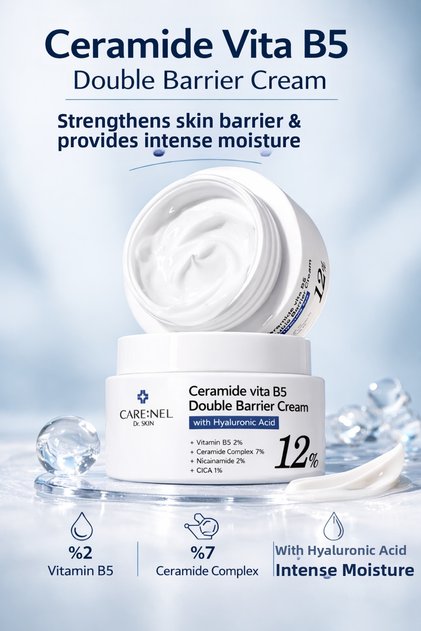 Ceramide Vita B5 Double Barrier Cream - Barrier Repair Moisturizing Cream for Sensitive Skin 50ml
