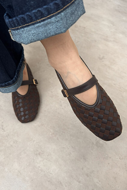 Women's Braided Daily Comfortable Ballerina Shoes Roni
