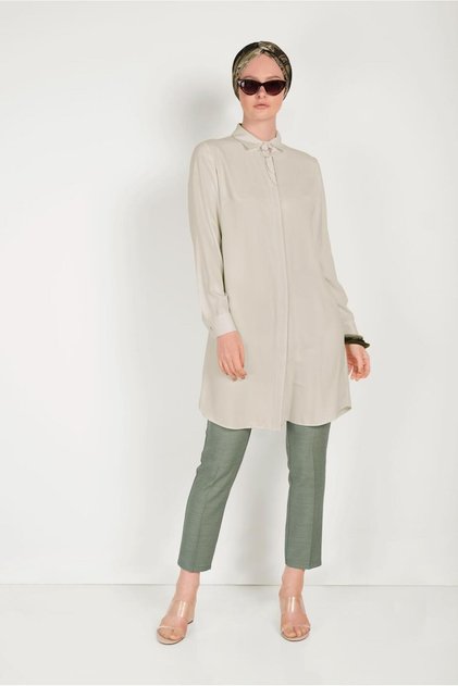 Classic Tunic with Hidden Buttons 40442