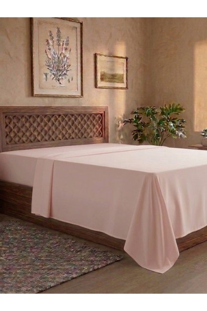 Flat Sheet 57 Tel Akfil Fabric (3 Different Sizes - 11 Different Colors)