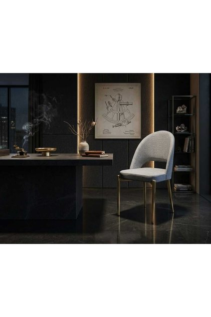 KAGAN ŞATO Serisi Mutfak ve Salon Yemek Masası Takımı +6 Sandalye Modern Şık Tasarım