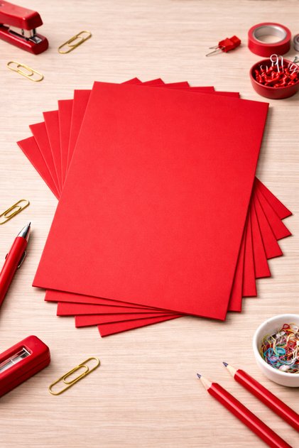 Red Colored Eva Sponge 20X30 cm 10 Pack 1.5 mm
