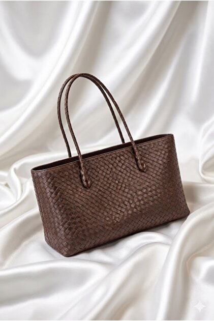 Rectangular Model Large Size Women's Baguette Handbag and Shoulder Bag