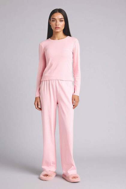 100% Cotton Regular Fit Long Sleeve 2-Piece Set H0722Ax26Sp