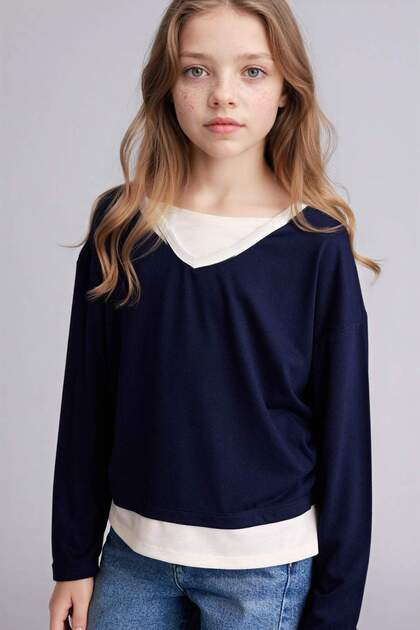 Combed Cotton T-Shirt Girl's G8465A826Sp