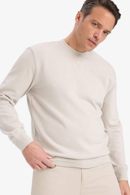 100% Cotton Regular Fit Basic Sweatshirt E8339Ax25Au