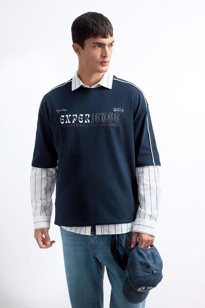100% Cotton Boxy Fit Printed T-Shirt E9527Ax25Au