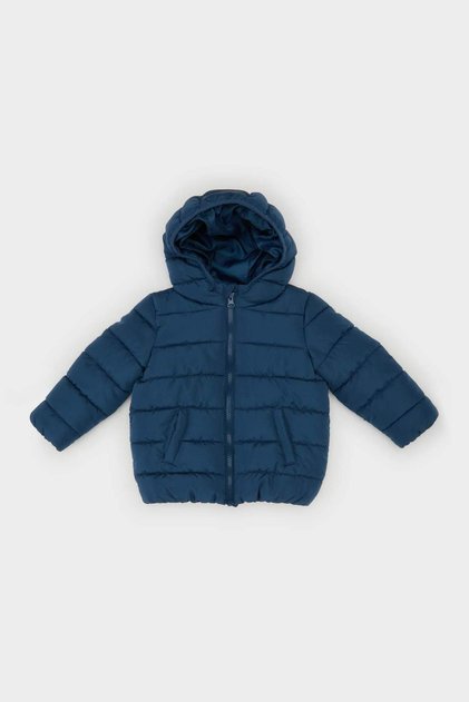 Wasserdichter, mit Kapuze versehener, aufblasbarer Taft-Mantel mit Reißverschlusstaschen für Babys (Jungen) A2859A524AU