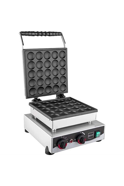 Kapaklı Yuvarlak Bubble Waffle Makinası Elektrikli
