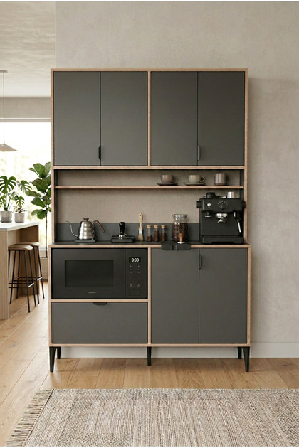 SARMOBİ Arden 7 Kapaklı Kahve Köşesi, Mutfak Stüdyosu 127x190x44