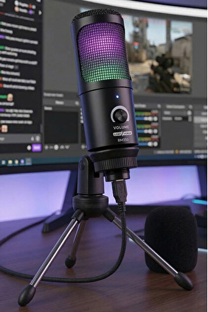未開封 ギャラクタス 14インチ 電飾 音声付 Midex V5 Rgb Set Usb Oyuncu Ve Yayıncı Mikrofonu Condenser Stüdyo