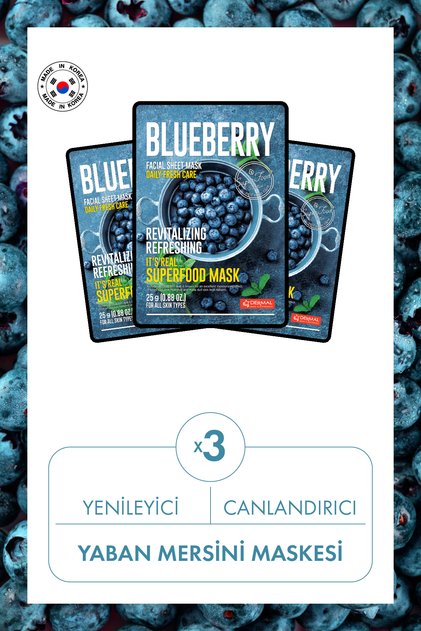 Renewing and Revitalizing Blueberry Mask 25Gr Set of 3
