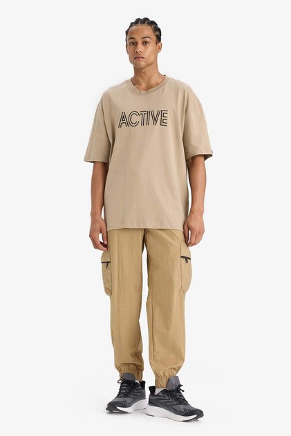 DeFactoFit Oversize Fit Cargo Pocket Woven Trousers C1528AX24SM
