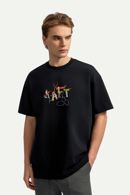 KAFT Erkek Oversize Urban Tasarım T-Shirt - Naka - Fiyatı, Yorumları