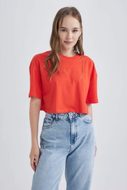 100% Cotton Oversized Short Sleeve T-Shirt B0651Axns