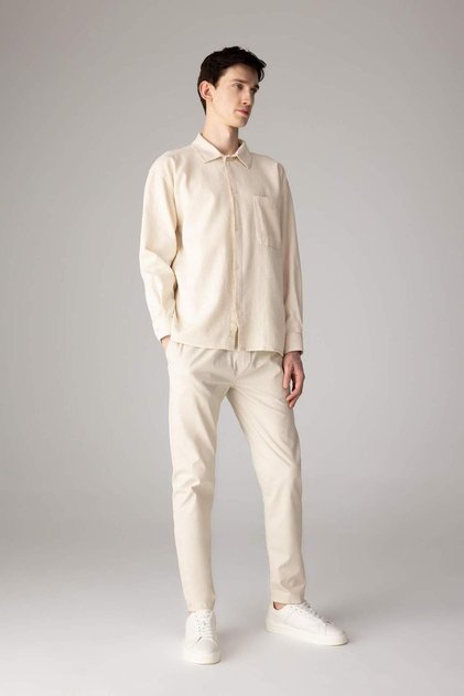 Summer Jogger Chino Pants with Lace-Up Waist and Pockets Straight Leg Z9933Az23Sp