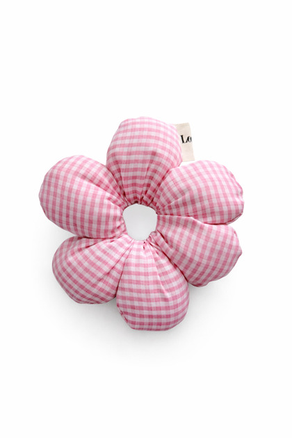 Fluffy Daisy Scrunchie Rubber Hair Tie
