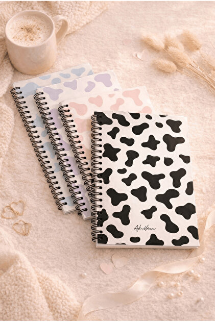 AKILLICA 4'lü Noktalı Defter Seti 13 X 20 Cm 56 Yaprak Karton