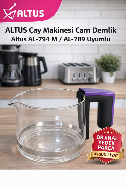 Altus Çay Makinesi Cam Demlik Karaf Sürahi 9197063293