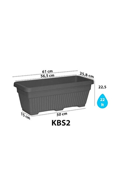 SERİNOVA Kemer Bahçe Saksı Tabaksız 22 Lt No:2 – Büyük Boy