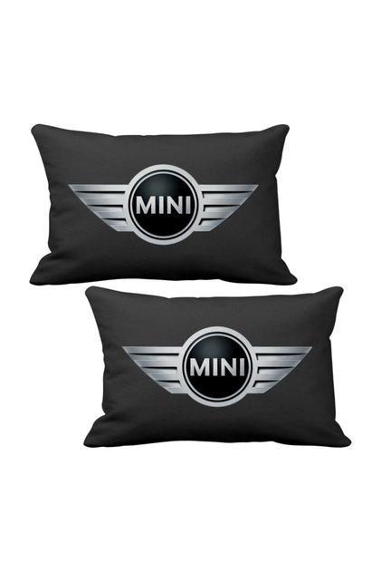 Mini Cooper 2 Li Lüks Araç Boyun Yastığı Siyah