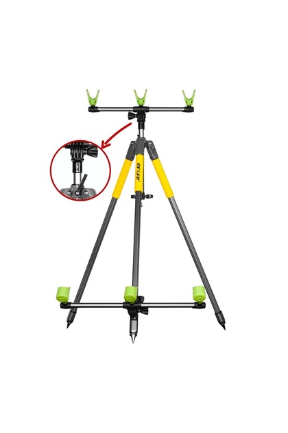 HG283 Kamış Ayağı Surf Tripod 3 Olta Kapasiteli Surf Kamış Sehpası
