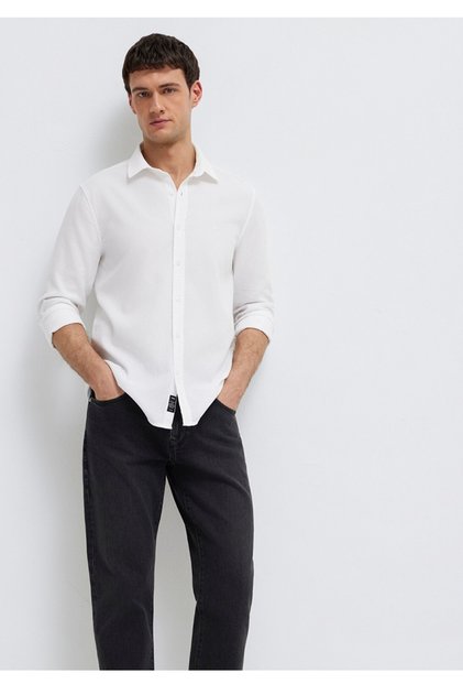 Slim Fit 100% Cotton Men's Shirt