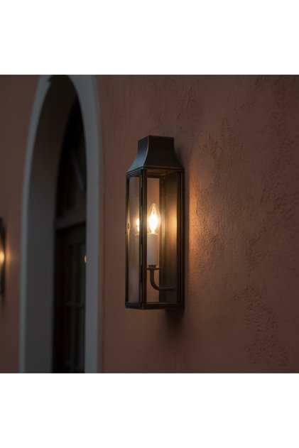 Metal Glass Modern Wall Sconce Decorative Lantern Lighting