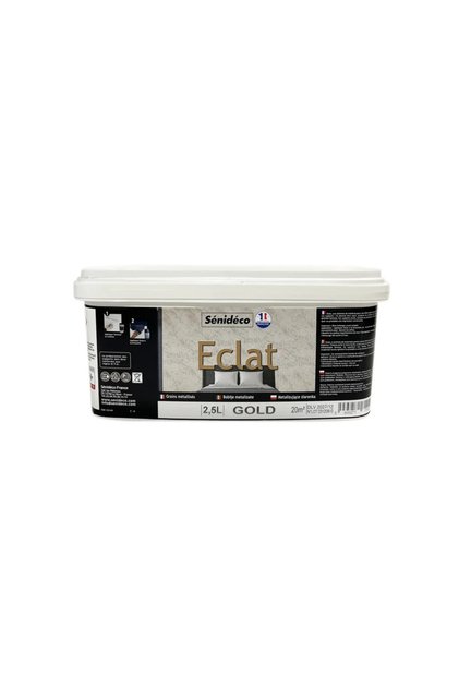 Vopsea decorativa Senideco Eclat, 2.5 L, auriu Gold