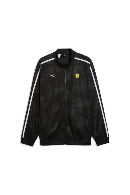 Scu Leather a Ferrari T7 Men's Wide Cut Track Jacket