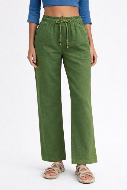Linen Pants- Women'S, Pants- Linen Classic Leg Pants - 2170