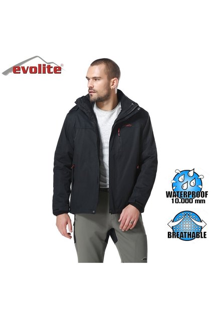 Diva Men's 3in1 Black Coat