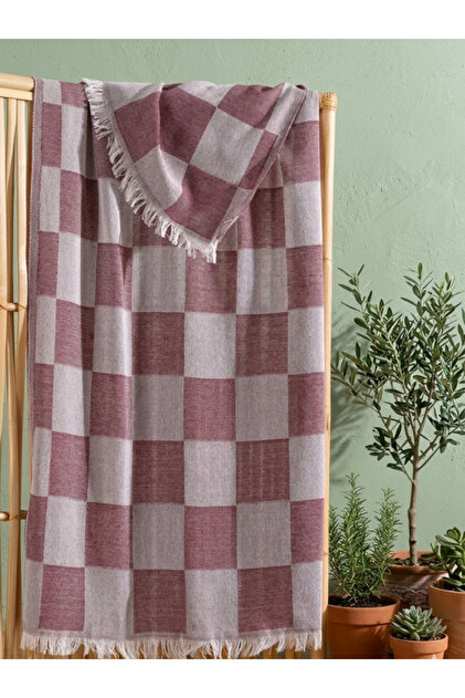 Checker Patterned Loincloth Beach Towel 70X155 cm