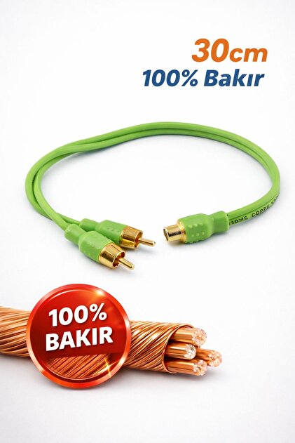 For-X Çevirici Jack Birleştirici Rca 2 Erkek 1 Dişi Metal Gold Xy