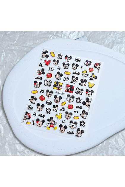 3D Sticker Miki Mouse Tırnak Nail Art Süsleme Etiket MO59